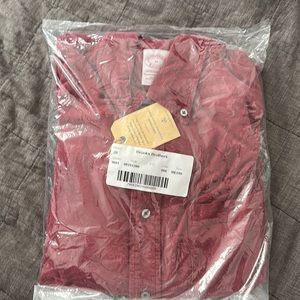 Maroon corduroy Brooks Brothers dress shirt. Size Medium